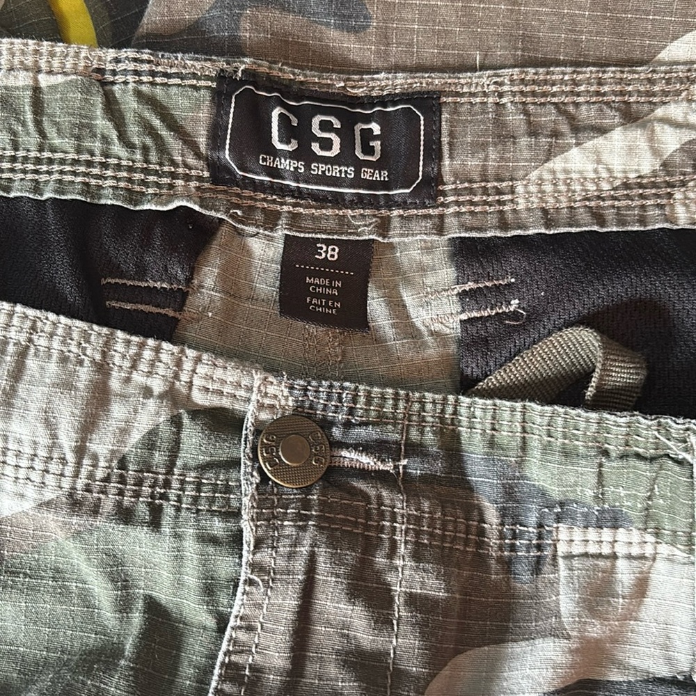Mens Camouflage Cargo Pants size 38 green camo - Picture 2 of 6
